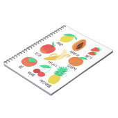 Carnet Fruits Carte Flash Coréen Fruit Amusement Alimenta (Côté gauche)
