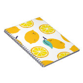 Carnet Fruits citrons sans couture motif (Côté Droit)