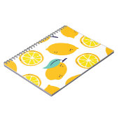 Carnet Fruits citrons sans couture motif (Côté gauche)