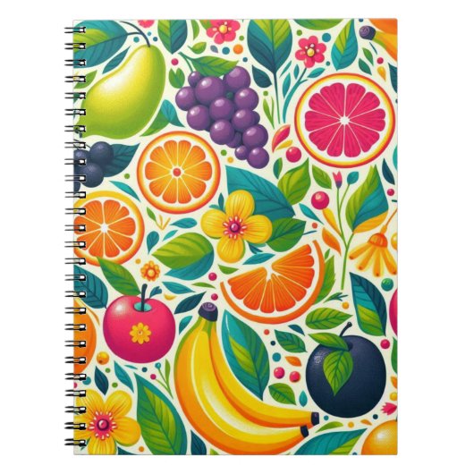 Carnet Fruits colorés (Devant)