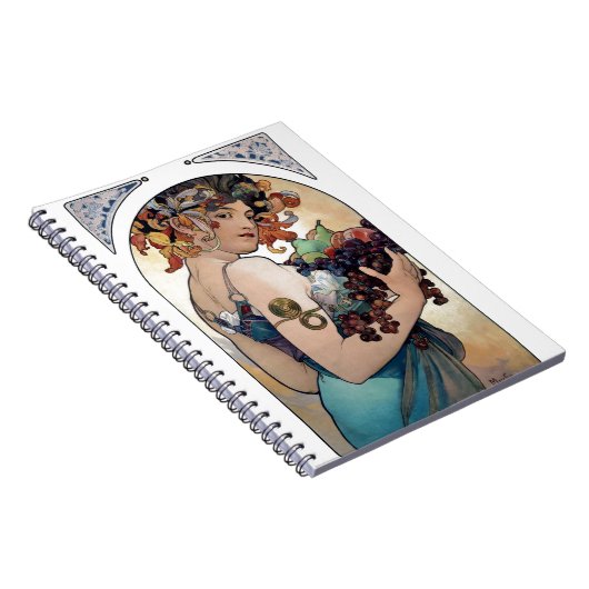 Carnet Fruits d'Alfons Mucha 1897 (Côté Droit)