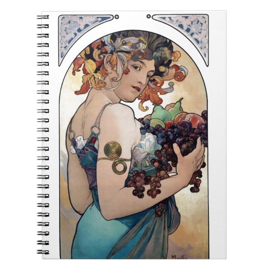 Carnet Fruits d'Alfons Mucha 1897 (Devant)