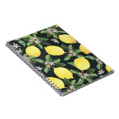 Carnet Fruits de citron : Conception Motif transparente (Côté Droit)