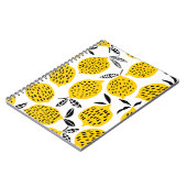 Carnet Fruits de citron : design vintage et transparent. (Côté gauche)