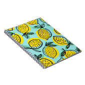 Carnet Fruits de citron : motif vintage été. (Côté Droit)
