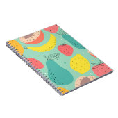 Carnet Fruits dessinés à la main, motif sans couture déco (Côté Droit)