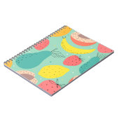 Carnet Fruits dessinés à la main, motif sans couture déco (Côté gauche)