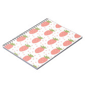 Carnet Fruits fraises arrière - plan (Côté gauche)