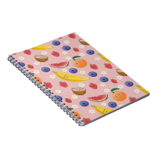 Carnet Fruits mignons Motif sans joint (Côté Droit)