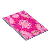 Carnet Fuchsia et Pastel Pink Tie Dye Motif (Côté Droit)
