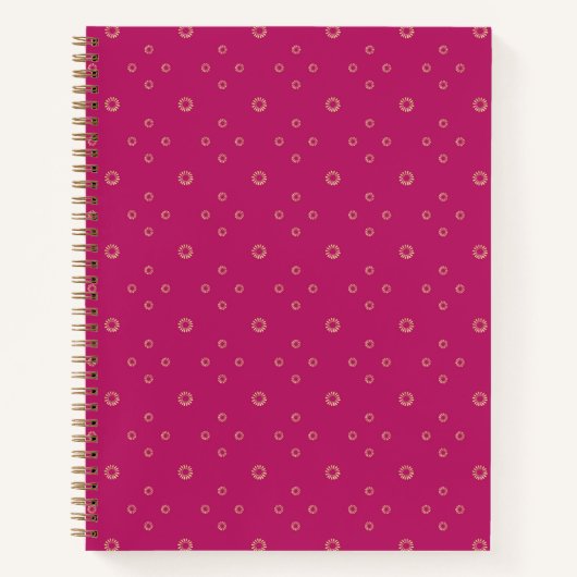 Carnet Fuchsia | Golden Zinnia Sun (Devant)