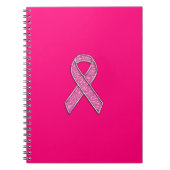 Carnet Fuchsia Parties scintillant Style Pink Ribbon Sens (Devant)