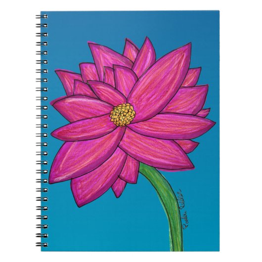 Carnet Fuchsia Pink Flower (Devant)