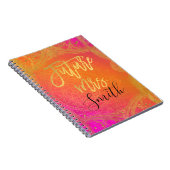 Carnet Fuchsia Pink Gold Indian Mandala Future Mme. (Côté Droit)