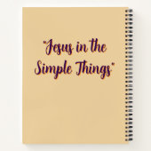 Carnet Full Cover Sepia Jesus Notebook - Personalized (Dos)