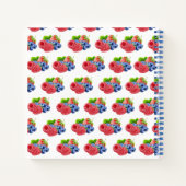 Carnet Fumée de bleuet et fraise sur mesure (Dos)