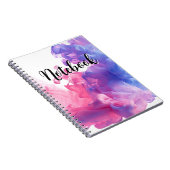 Carnet Fumée diffuse rose et violette (Côté Droit)