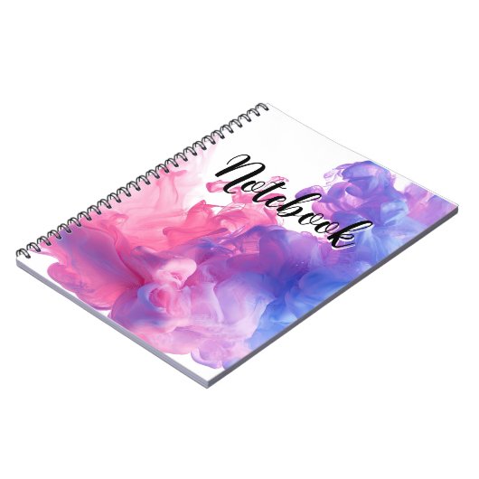 Carnet Fumée diffuse rose et violette (Côté gauche)
