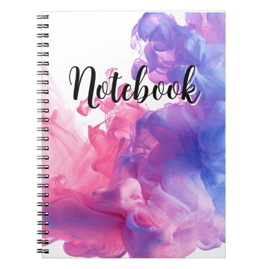 Carnet Fumée diffuse rose et violette (Devant)