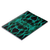 Carnet Fumée verte minimaliste symétrique noir (Côté gauche)