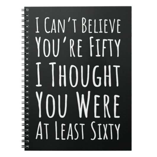 Carnet Fun 50th Birthday Gifts Fifty Unique Simple Humor (Devant)