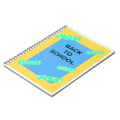 Carnet Fun Bright Back School Grid Design avec Décorat (Côté gauche)