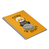 Carnet Fun Cat in space Cat Astronaut Cosmic animal Moon (Côté Droit)
