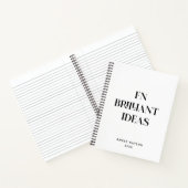 Carnet Fun Cool Chic Nom personnalisé brillant Idées Plan (Intérieur)