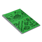 Carnet Fun Fishing Adventure Doodle Art (Côté Droit)