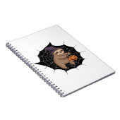 Carnet Fun Halloween Sloth éffrayant - Joli Trick-or-Trea (Côté Droit)
