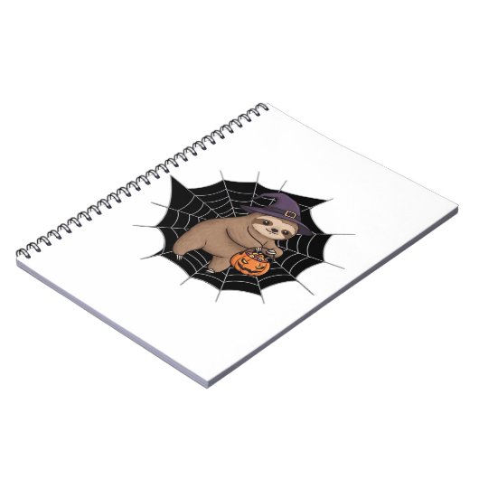 Carnet Fun Halloween Sloth éffrayant - Joli Trick-or-Trea (Côté gauche)