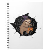 Carnet Fun Halloween Sloth éffrayant - Joli Trick-or-Trea (Devant)