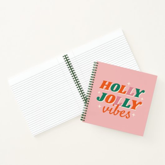 Carnet Fun Holly Jolly Vibes Design de Noël (Intérieur)