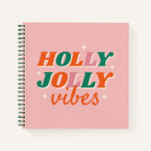 Carnet Fun Holly Jolly Vibes Design de Noël (Devant)