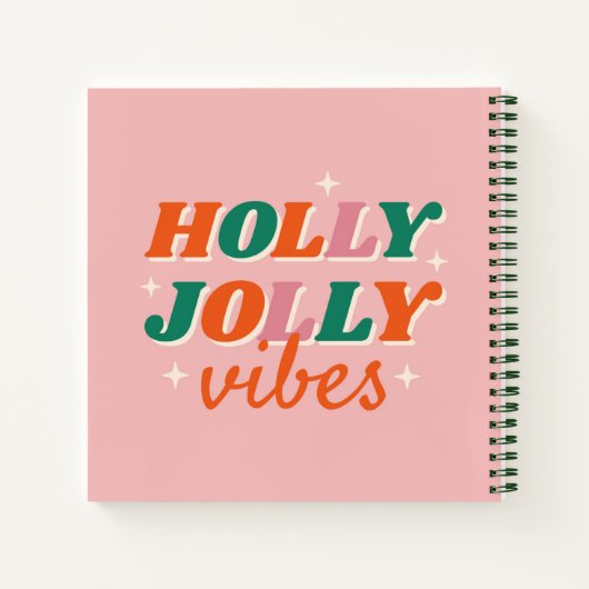 Carnet Fun Holly Jolly Vibes Design de Noël (Dos)