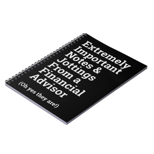 Carnet Fun Important Conseiller Financier (Côté gauche)