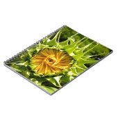 Carnet Fun jaune floral tournesol (Côté gauche)