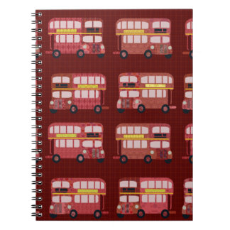 Carnet Fun London Double Decker Bus Cartoon Motif