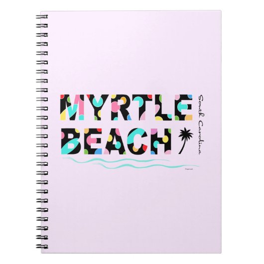 Carnet Fun Myrtle Beach, SC Cool graphique (Devant)