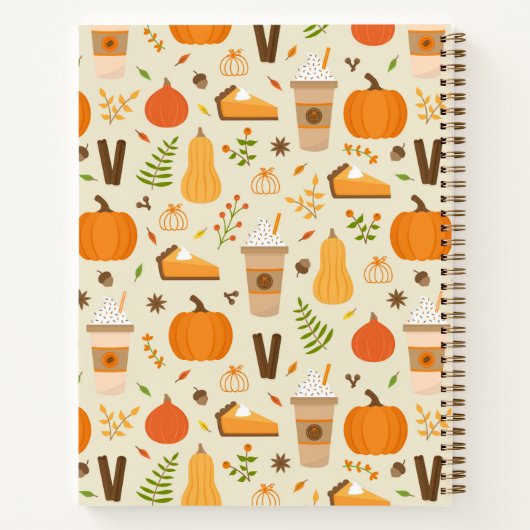 Carnet Fun Orange Fall Motif (Dos)