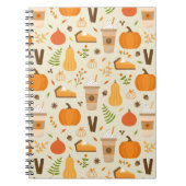 Carnet Fun Orange Fall Motif (Devant)
