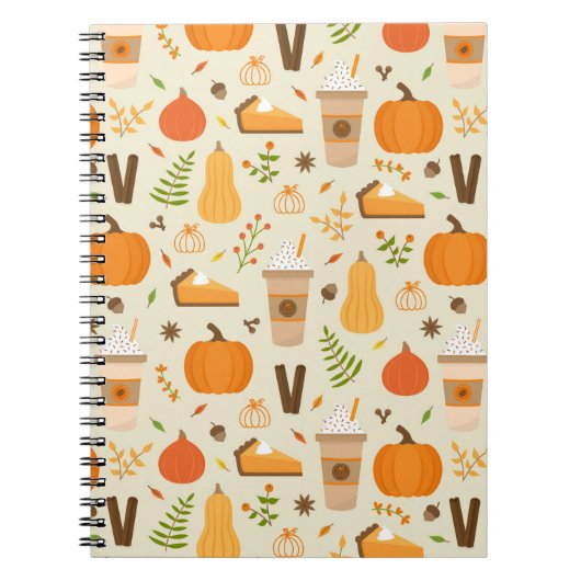 Carnet Fun Orange Fall Motif (Devant)