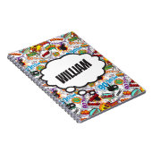 Carnet Fun Personnalisé Nom Comic Book (Côté Droit)