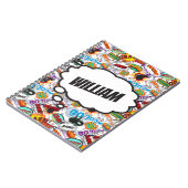 Carnet Fun Personnalisé Nom Comic Book (Côté gauche)