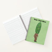 Carnet Fun Pickle Head Man Brown Suit Surprised Face (Intérieur)