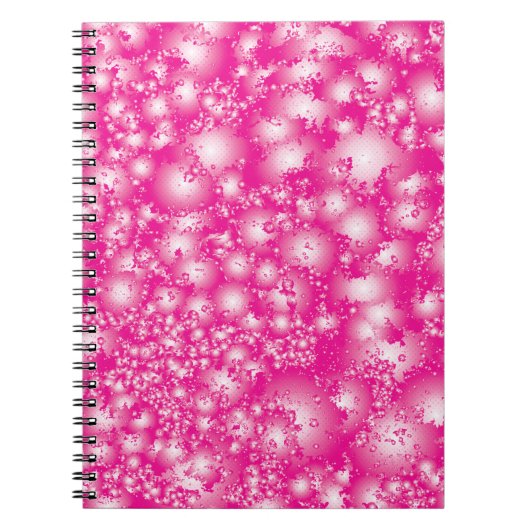 Carnet Fun PINK Abstrait Encre Super motif (Devant)