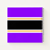 Carnet Fun Sporty Purple Black TEAMWORK Racing Stripes (Dos)