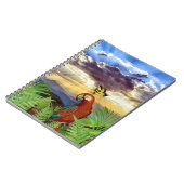 Carnet Fun Stormy Sky Parrot et Papillon (Côté gauche)