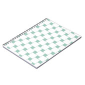 Carnet Fun tissé Carré Mint Green (Côté gauche)