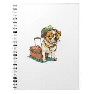 Carnet Fun Travellers Chien avec sac Graphic pour valise